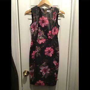 Calvin Klein Collection faux leather dress size 2